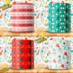 Diseños Patrones Navideños Tazas - Image 3