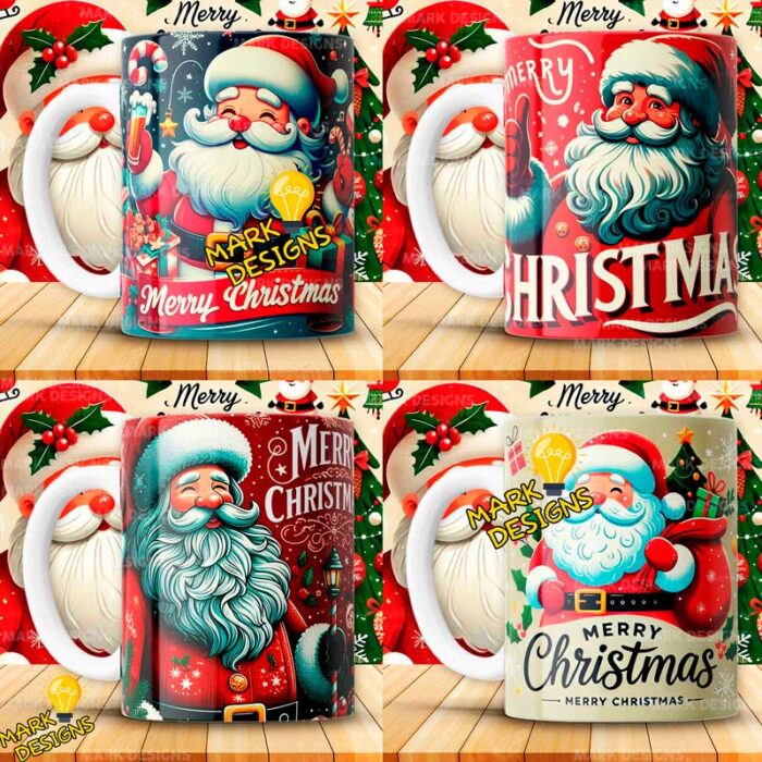 Diseños Navideños Papa Noel Tazas - Image 3