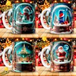 Diseños Globo de Nieve Tazas Navideños - Image 3