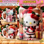 Plantillas Amigurumi Hello Kitty Tazas
