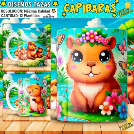 Diseños Capibara para Tazas