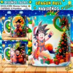 Plantillas Navideños de Dragon Ball Tazas