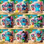 Plantillas Stich 3d para Tazas