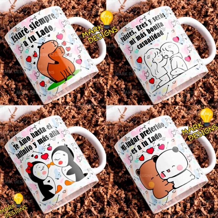 Plantillas Frases de Amor Tazas