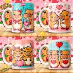 Diseños Capibara San Valentín Tazas - Image 3