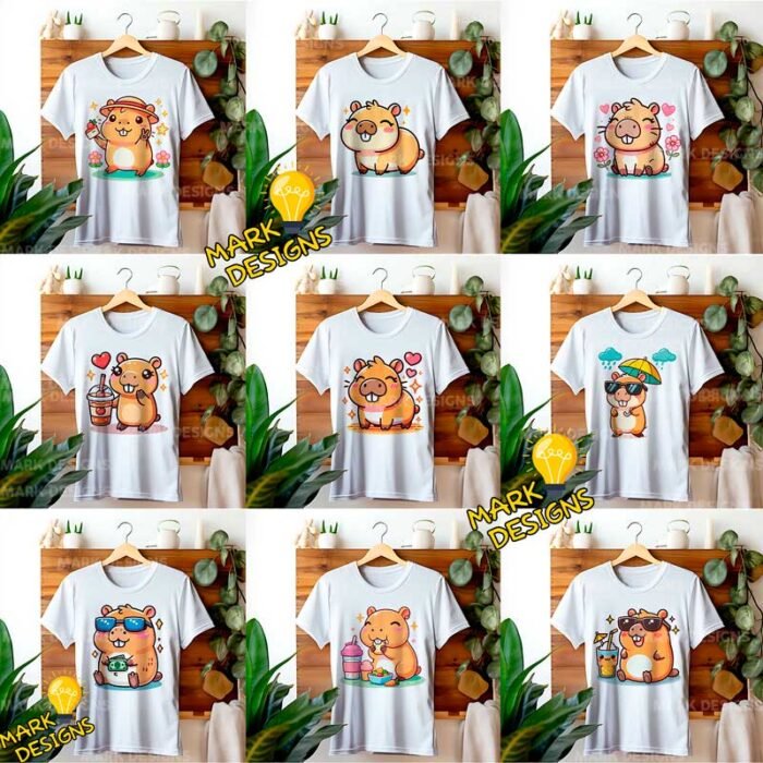 Diseños Capibaras Vectores Png