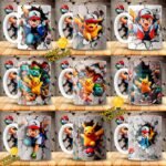 Diseños Pokemón 3D Tazas