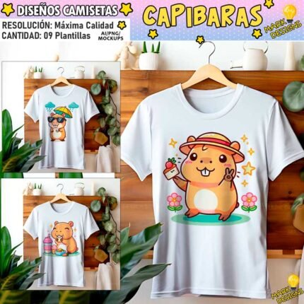 Diseños Capibaras Vectores Png
