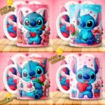 Diseños Stich San Valentín Tazas - Image 3