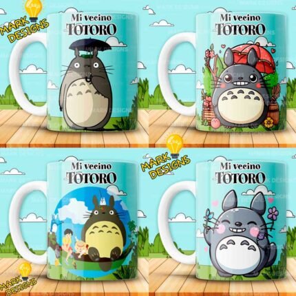 Plantillas Totoro para Tazas