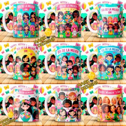 Diseños Día de la Mujer para Tazas