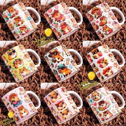 Capibaras para sublimar tazas