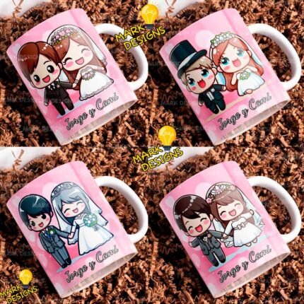 Diseños Casados Tazas con Nombres