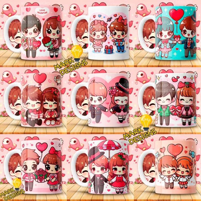 Diseños San Valentín Parejas Tazas