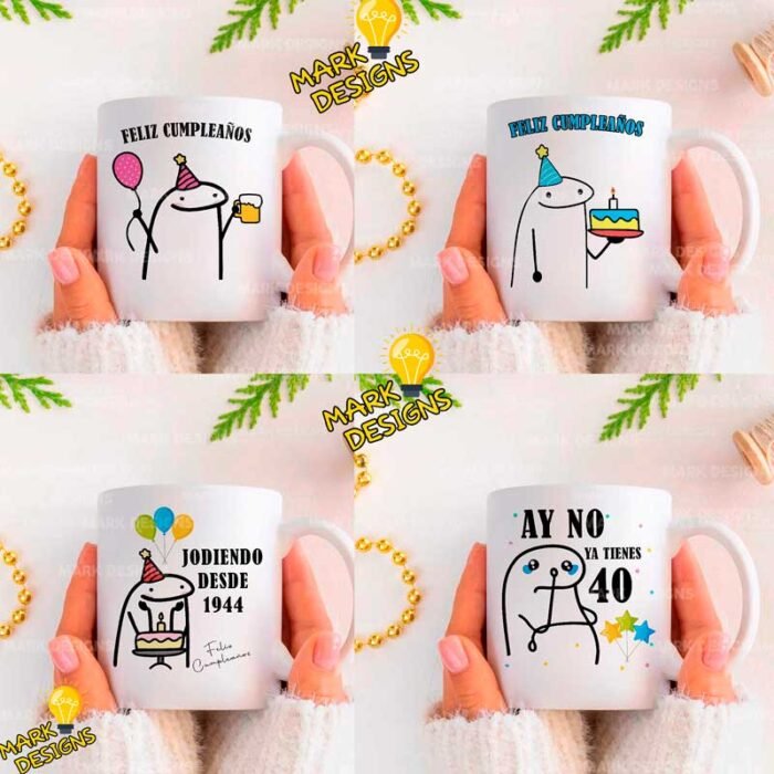 Cumpleaños Flork para Tazas