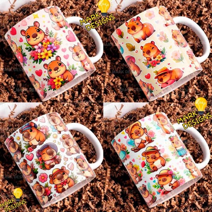 Capibaras para sublimar tazas - Image 3