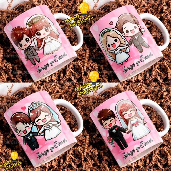 Diseños Casados Tazas con Nombres