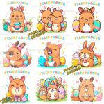 Capybaras de Pascuas PNG y Vectores