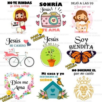 Vectores Frases Cristianas y Png