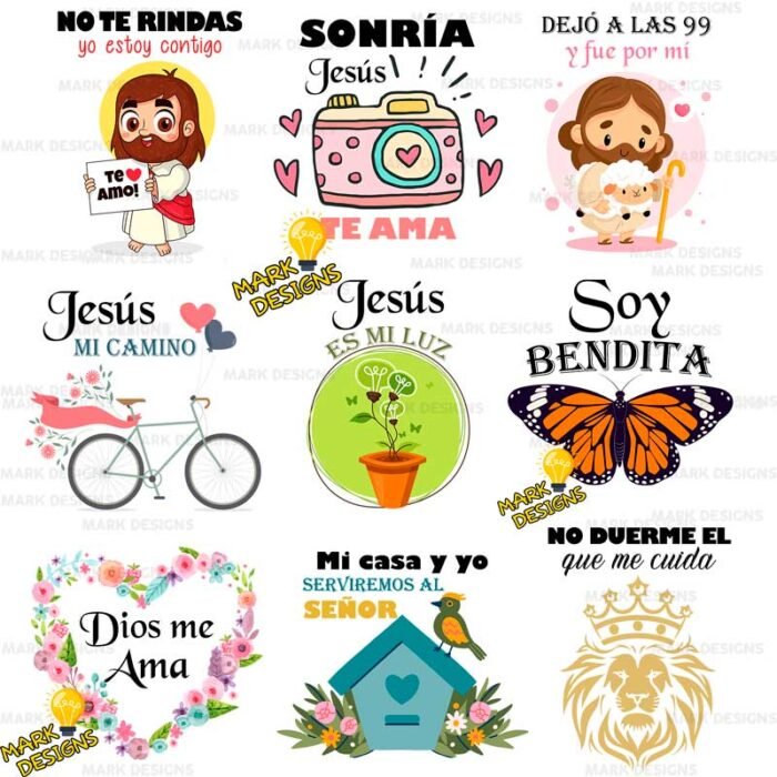 Vectores Frases Cristianas y Png