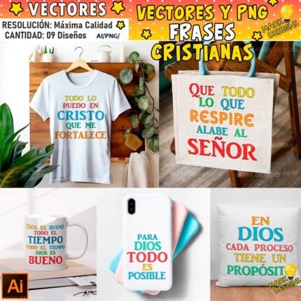 Frases Cristianas Png y Vectores