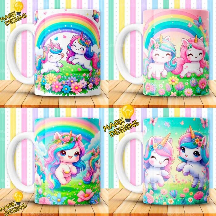 Plantillas Unicornios para Tazas - Image 3