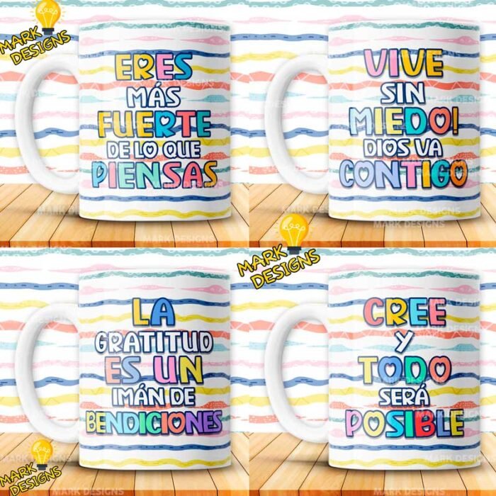 Frases Cristianas para Sublimar Tazas