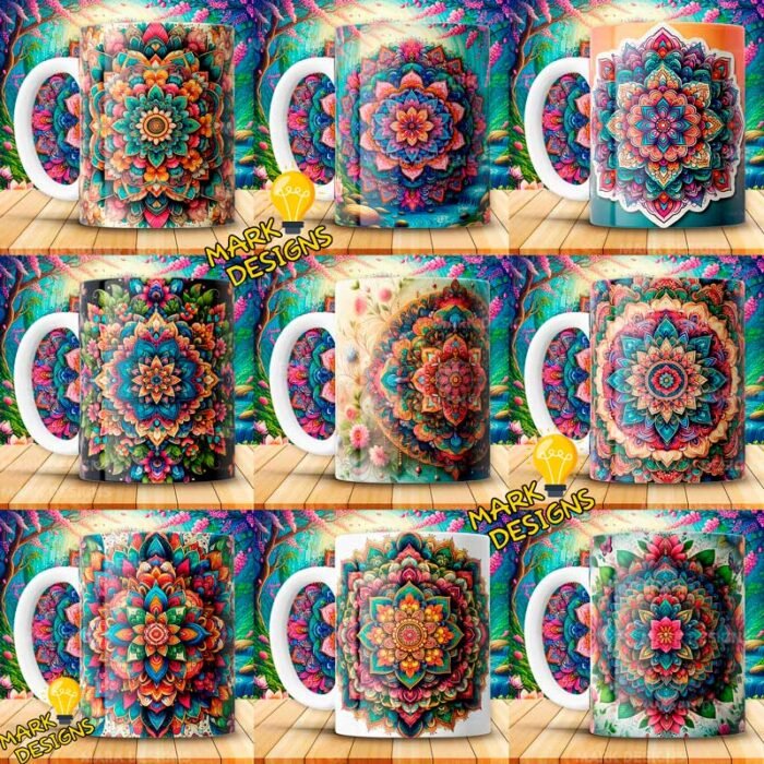 Plantillas de Mandalas para Tazas