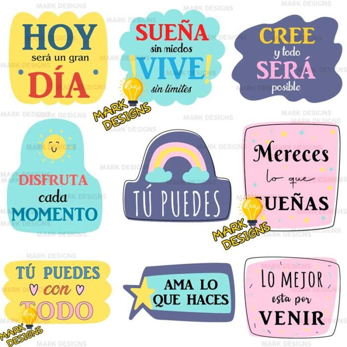 Frases Positivas Png y vectores