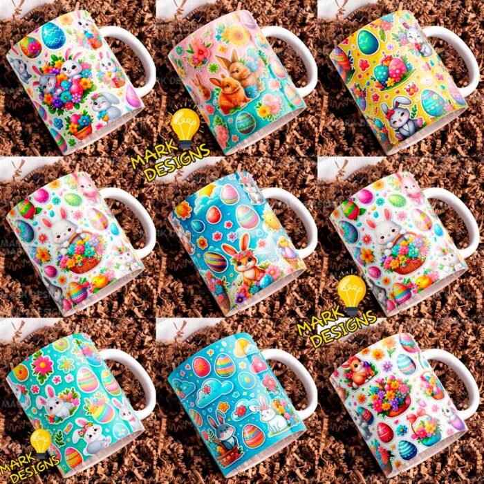 Plantillas para tazas Pascuas