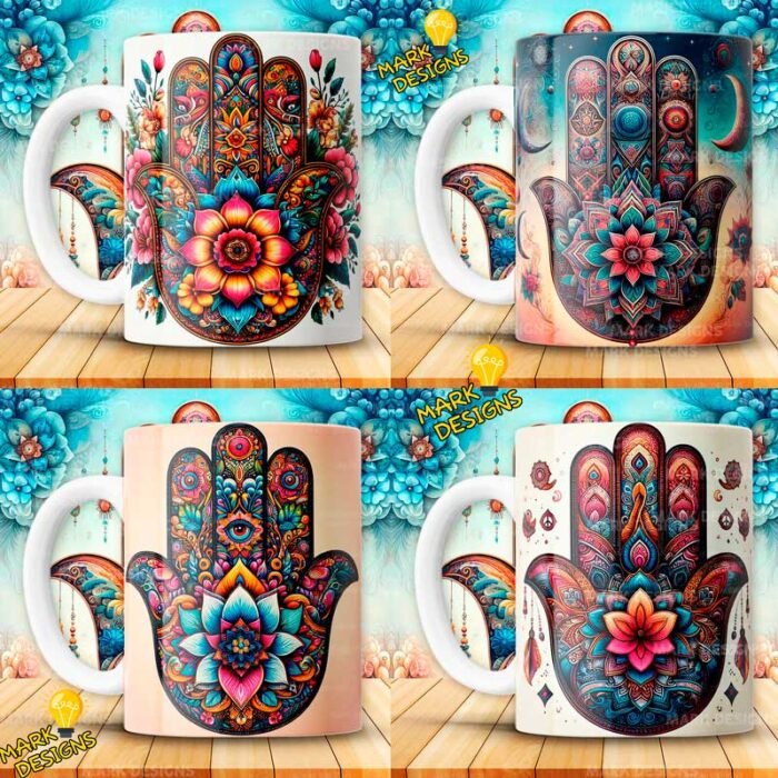 Plantillas Hamsa para Tazas - Image 3
