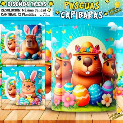 Pascuas Capibaras para Tazas