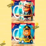 Profesiones Capibaras Plantillas Tazas