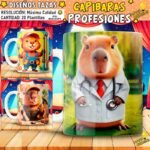 Profesiones Capibaras Plantillas Tazas