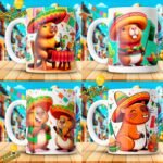 Plantillas Capibaras Mexicanos para Tazas - Image 3