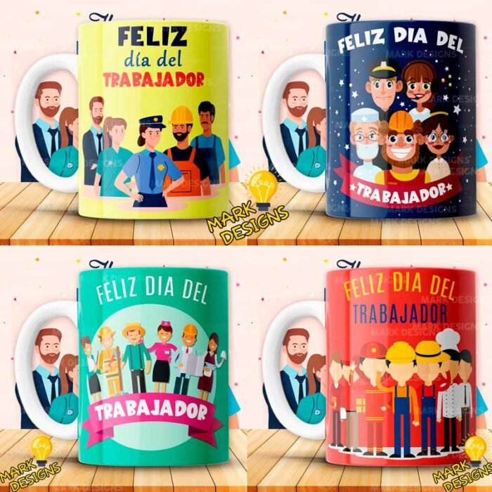 Diseños día del trabajo para Tazas