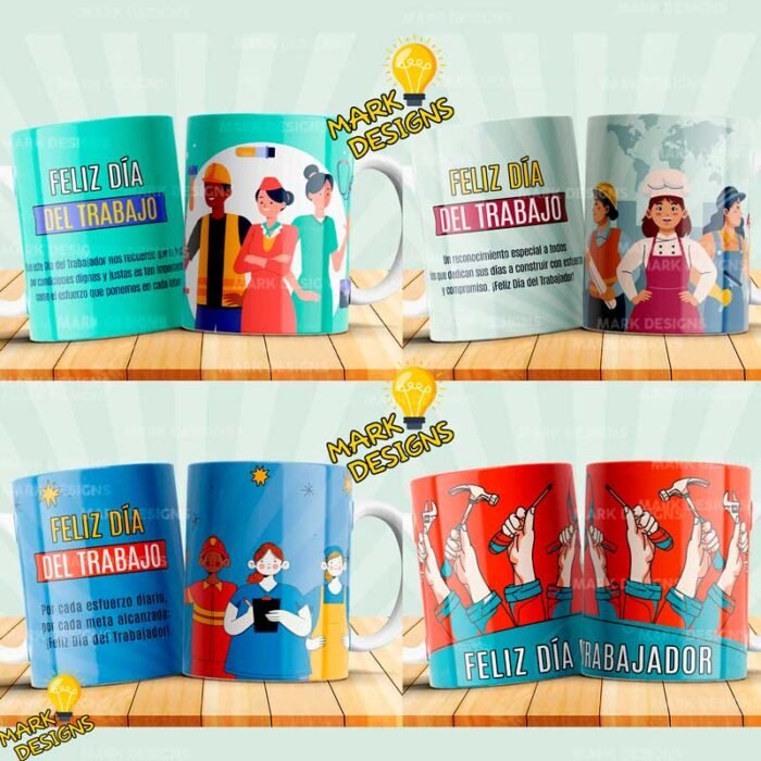 Dia del Trabajador para Sublimar Tazas - Image 3