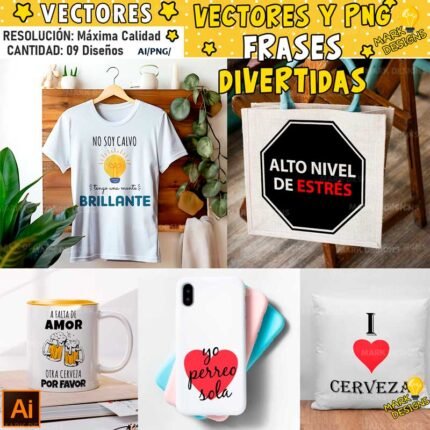 Frases Divertidas Vectores y Png