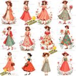 Mujeres Divertidas Vintage en Png