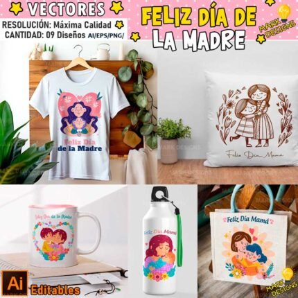 Vectores Dia de la Madre