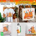 Capibara Cumpleaños png