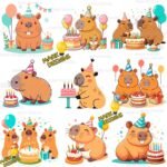 Capibara Cumpleaños png
