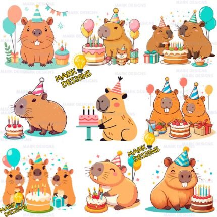 Capibara Cumpleaños png