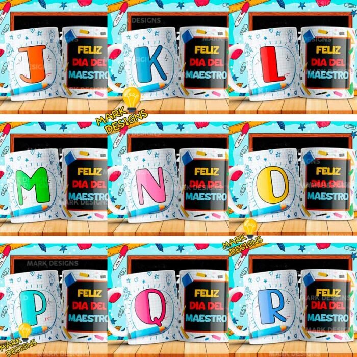 Iniciales Día del Maestro Tazas - Image 3