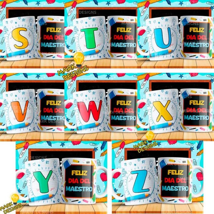 Iniciales Día del Maestro Tazas - Image 4