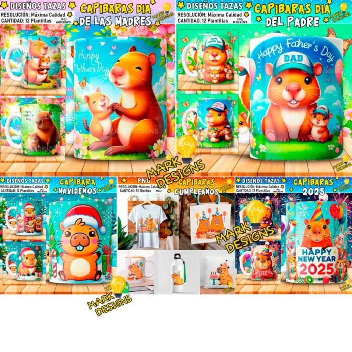 Diseños de Capibaras