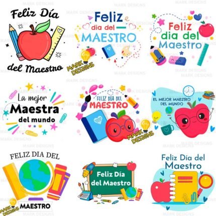 Vectores Dia del Maestro