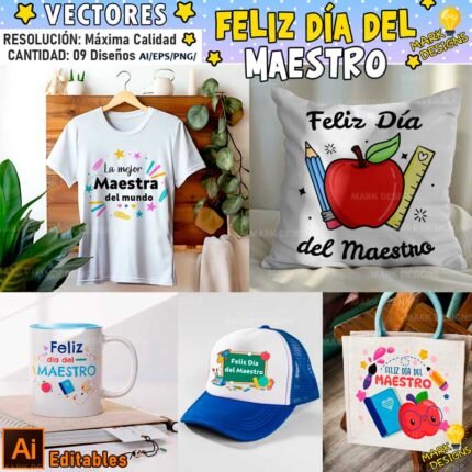 Vectores Dia del Maestro
