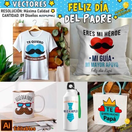 Vectores Feliz día Papá