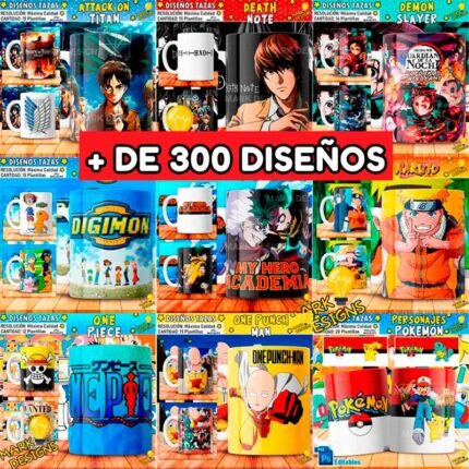 Diseños de Anime para sublimar